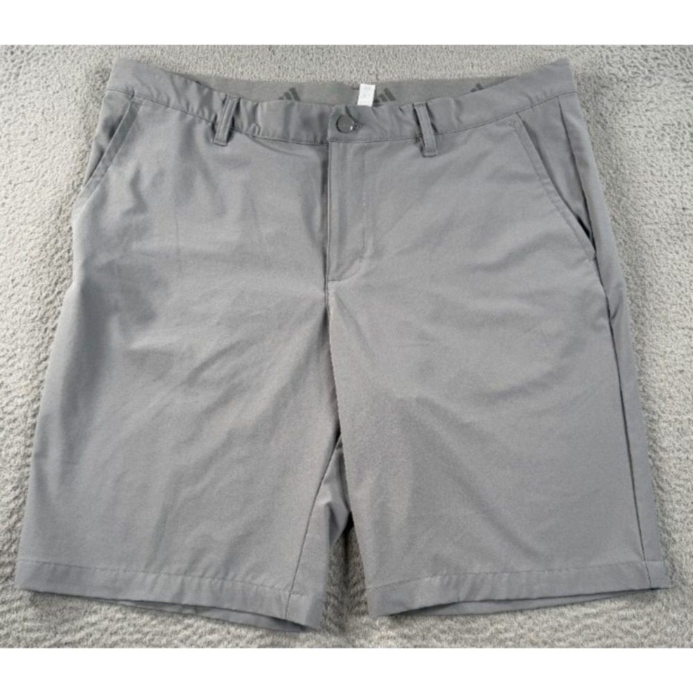 Adidas Ultimate 365 Core Golf Shorts Mens 38 Gray Performance‎ Stretch 9" Inseam